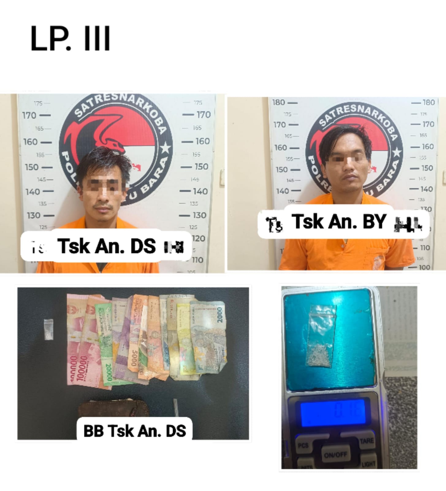 Polres Batu Bara ungkap 4 kasus narkotika dalam Operasi Antik Toba – 7 tersangka diamankan, sita sabu lebih dari 2,5 gram