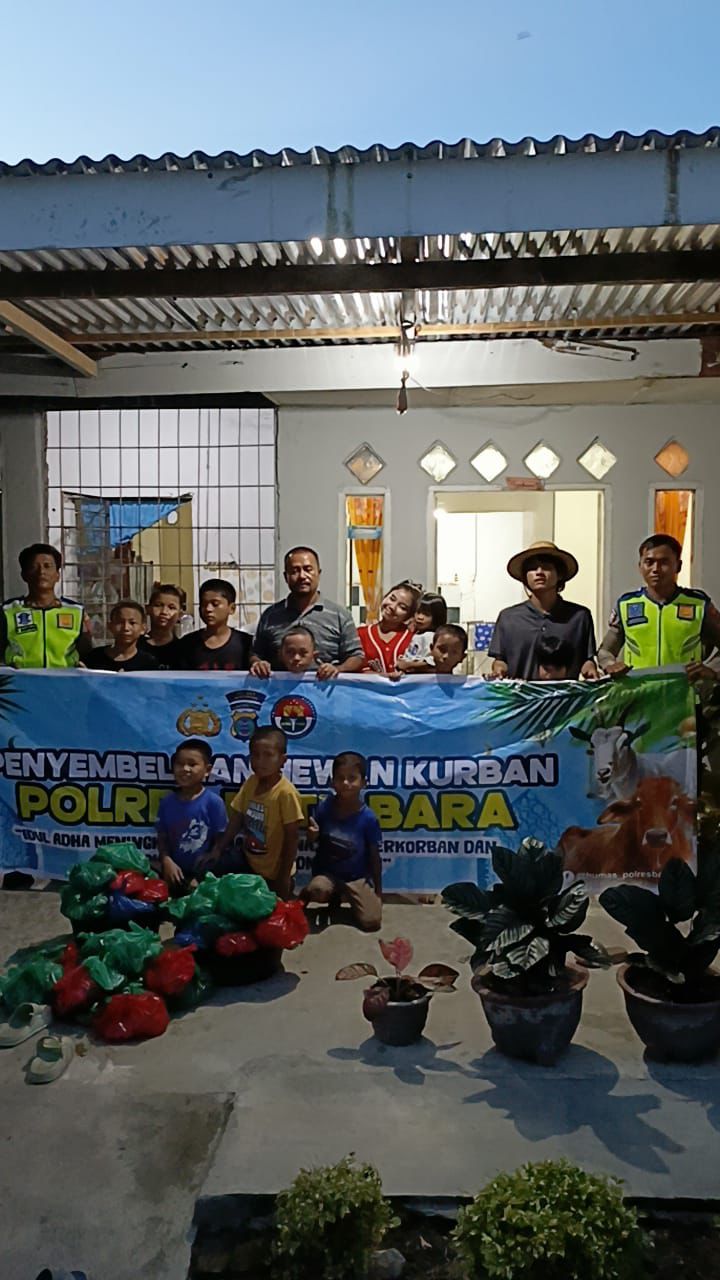 Satlantas Polres Batu Bara Salurkan Daging Kurban ke Panti Asuhan, Wujud Kepedulian di Hari Raya Iduladha 1447 H