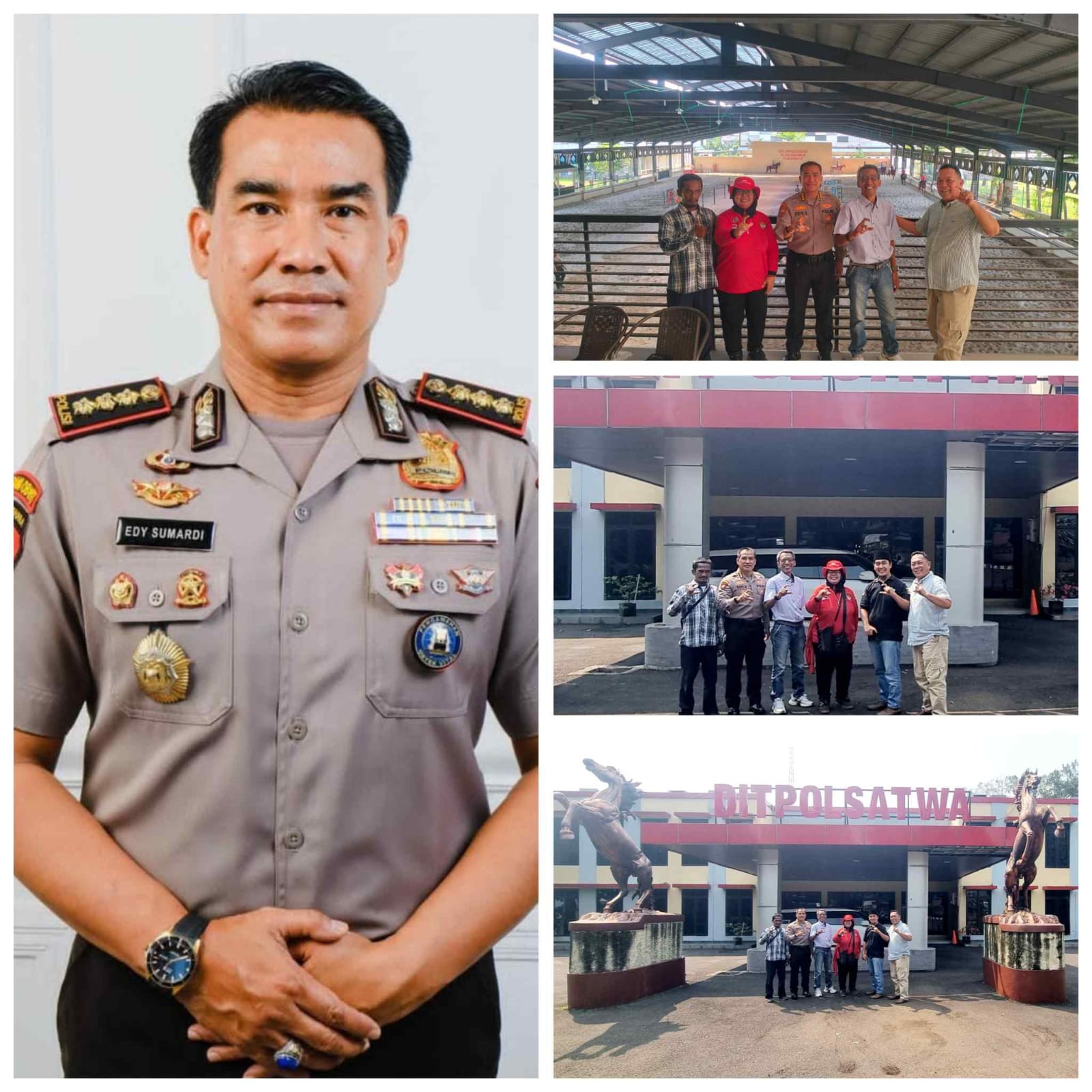Silaturahmi BBC, PIC dan Insan Pers Diterima Kombes Pol Edy Sumardi di Mabes Baharkam Polri Depok