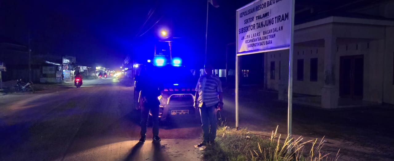 Polsek Talawi Laksanakan Patroli Malam, Cegah Kejahatan dan Himbau Warga Jauhi Pungutan Liar