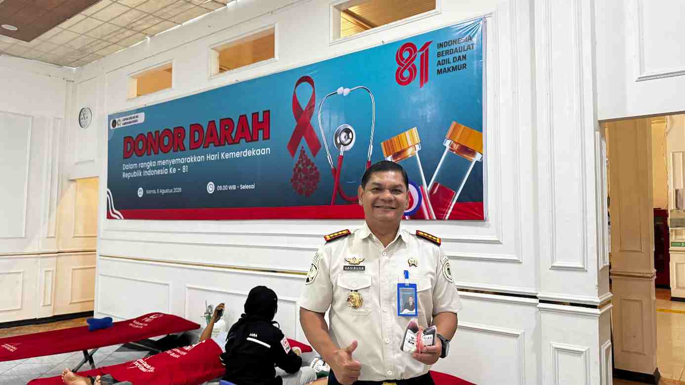 WUJUD KEPEDULIAN SESAMA DAN KEMANUSIAAN, LAPAS LABUHAN RUKU GELAR KEGIATAN DONOR DARAH