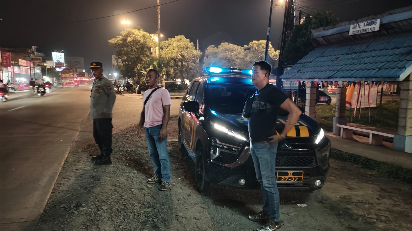 Polsek Air Putih Gelar Patroli Malam Menyeluruh, Antisipasi Balap Liar, Begal dan Tawuran
