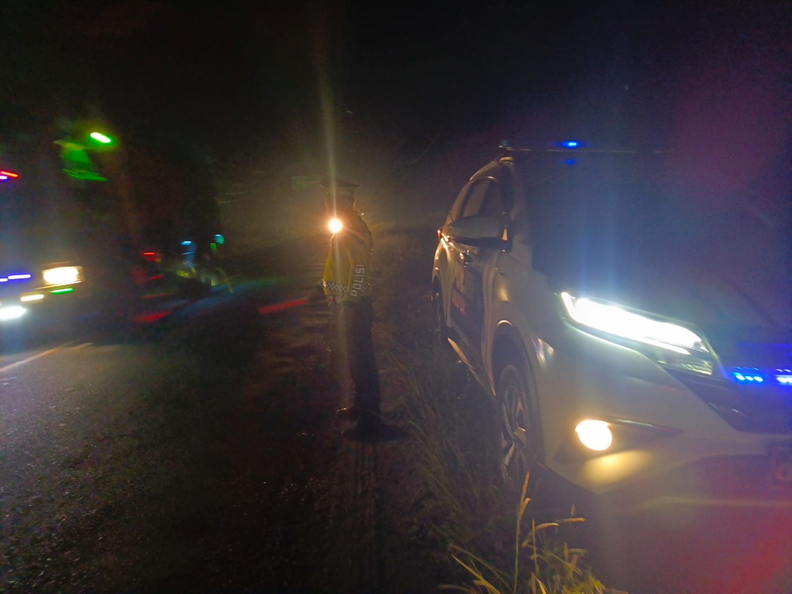 Sat Lantas Polres Batu Bara Laksanakan Patroli Blue Light di Jalinsum Lima Puluh–Perdagangan, Masyarakat Merasa Lebih Nyaman dan Aman