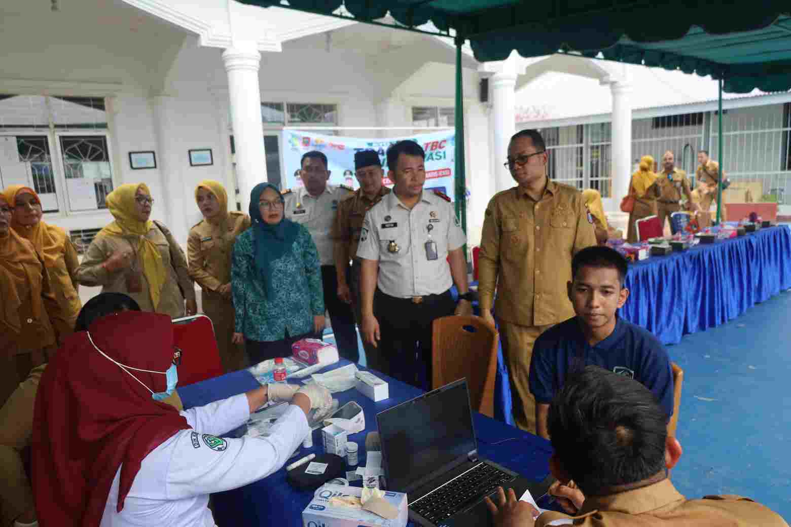 Wujud Nyata Kepedulian terhadap Kesehatan Warga Binaan, Pemko Tanjungbalai Bersama Lapas Kelas IIB Laksanakan Deteksi Dini Kasus TB dan CKG 