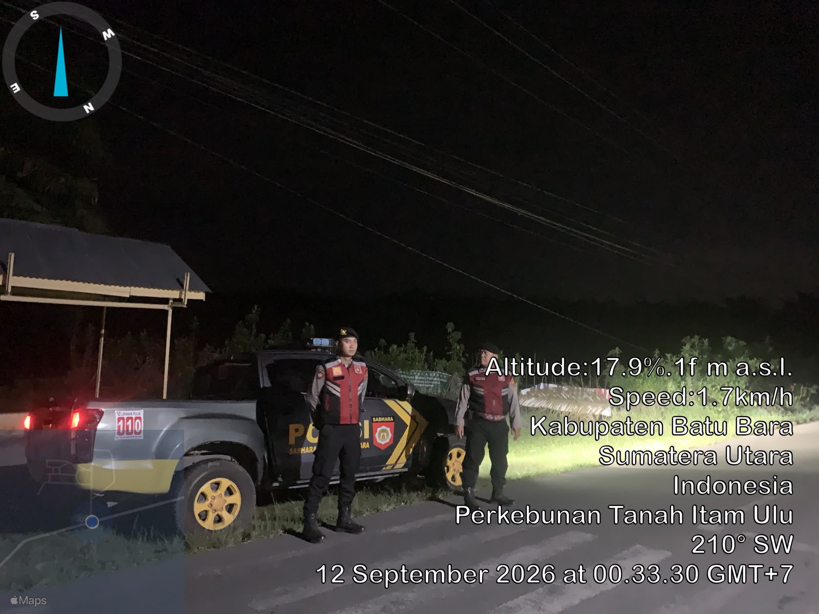 Polres Batu Bara Laksanakan Patroli Blue Light Roda-4, Jaga Keamanan Jalur Lintas Sumatera   