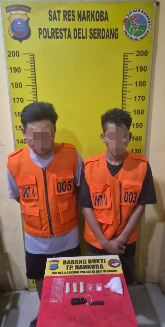 Polresta Deli Serdang Ungkap Kasus Narkotika, Amankan pengedarnya beserta  82,62 Gram Sabu, Ekstasi dan Ganja   