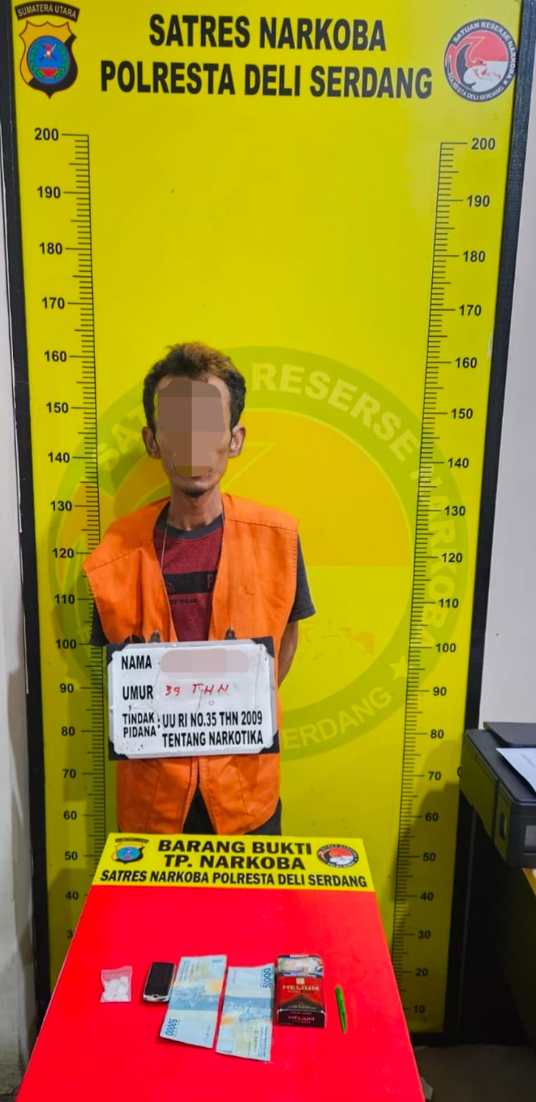 Satresnarkoba Polresta Deli Serdang Berhasil Amankan Seorang Pria dan Sita 4,32 Gram Shabu   