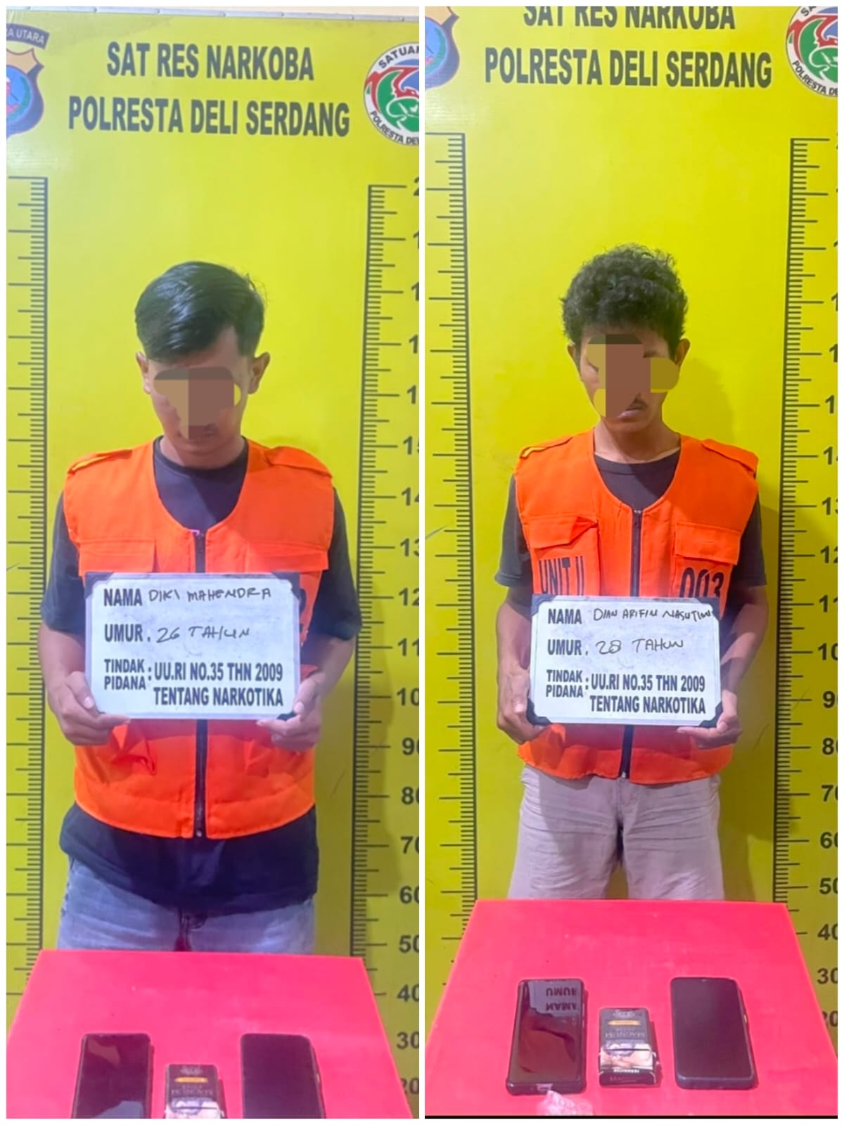 Berani Nyimpan Narkoba Dibekuk Satresnarkoba Polresta Deli Serdang   